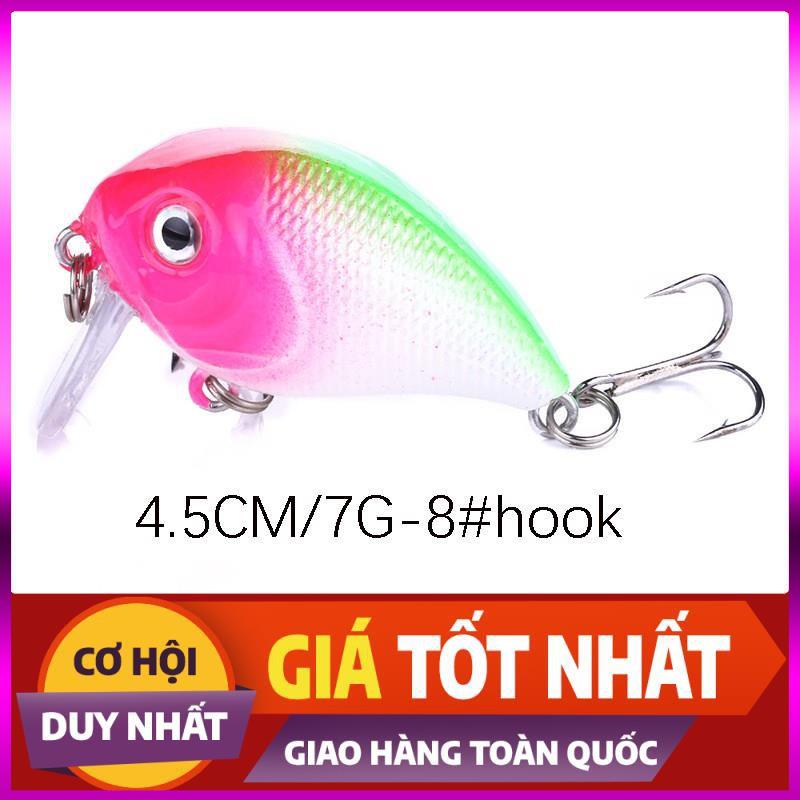 [Xả Kho 3 Ngày] Cá Voi Lưng Gù Siêu Nhạy Cá Dài 4,5cm nặng 7gam Siêu Nhạy Cá lóc, cá chuối, cá chim, cá rô, trắm, thiểu