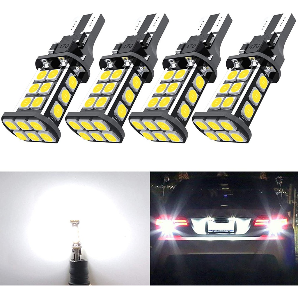 Bộ Đèn Led Chân T15 921 912 W16W T10 - 24 SMD 3030 Siêu Sáng Cho Xi Nhan, Báo Rẽ, Đèn Hậu, Đèn Lùi Cho Ô tô Xe Máy