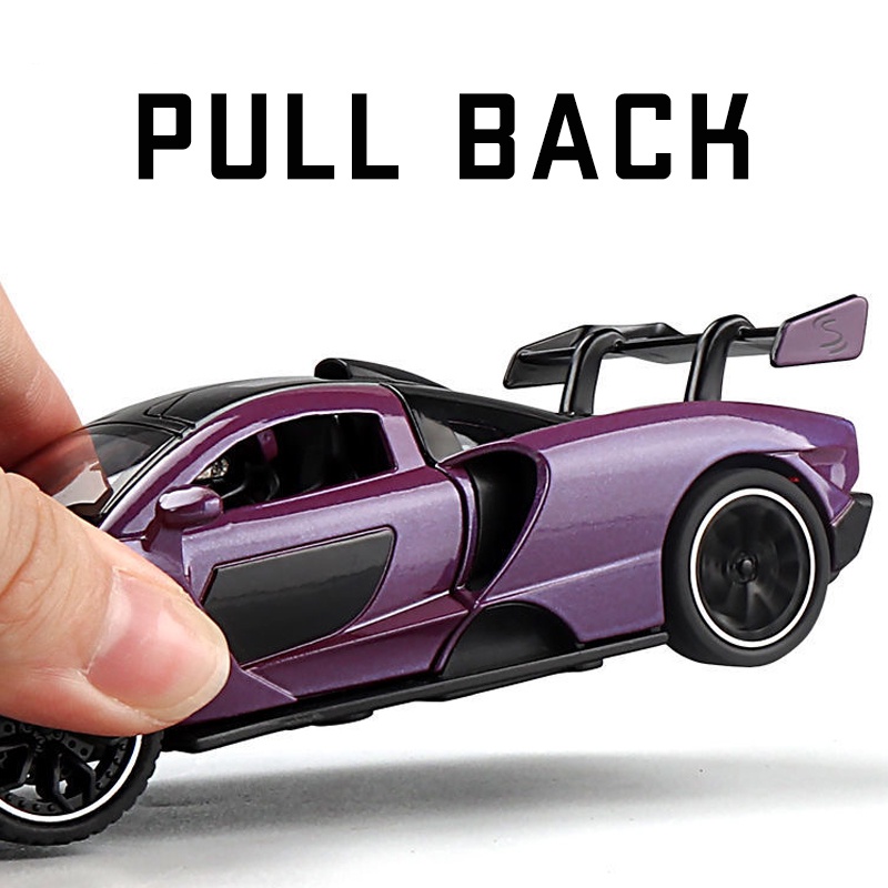 Mô Hình Xe Hơi Mclaren Snna Bằng Hợp Kim Có Đèn Và Nhạc Tỷ Lệ 1: 32 Dành Cho Bé Trai