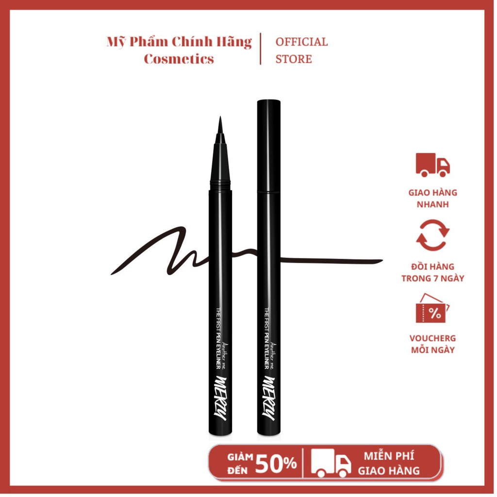 Bút Kẻ Viền Mắt Lâu Trôi MERZY THE FIRST PEN EYELINER 0.5g