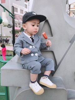 Set vest công tử cho bé