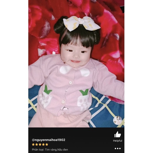 Tóc giả trẻ em ❤️ Set Búi Natra+Mái thưa có gắn nơ dạng băng đô chun 0-3y