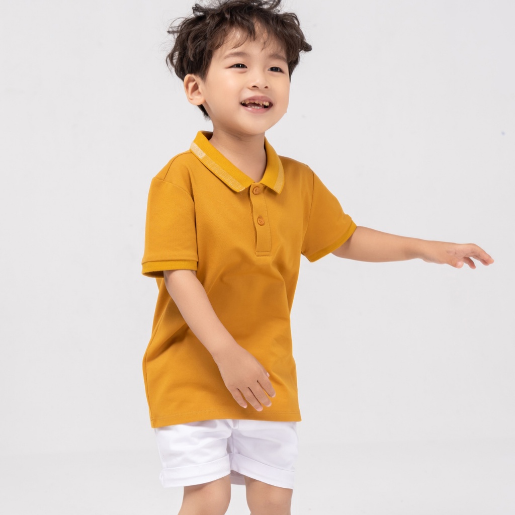 Áo Thun Polo Trẻ Em Trai Gái YODY Cổ Bẻ Tay Ngắn Mắt Chim Phối Bo Thoáng Khí Siêu Thấm Hút APK5177