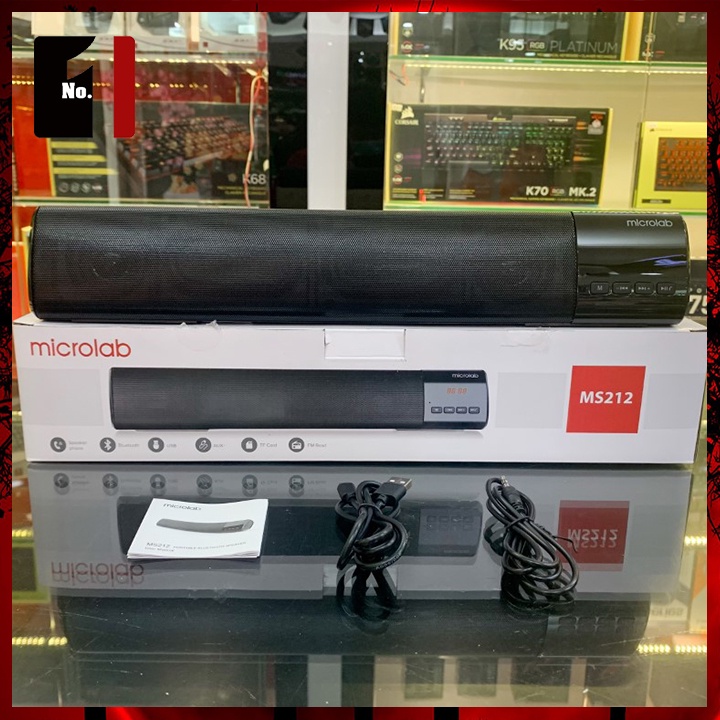 Loa Thanh Máy Vi Tính Chính Hãng Bluetooth Để Bàn 2.0 MICROLAB MS212 Loa Laptop Pc Có Dây
