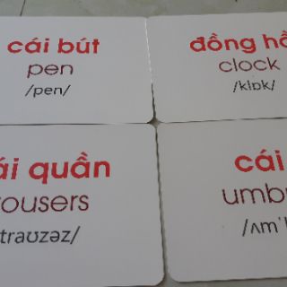 Flashcard Glenn Doman - Thế Giới Quanh Em: Đồ Dùng Thân Thiết