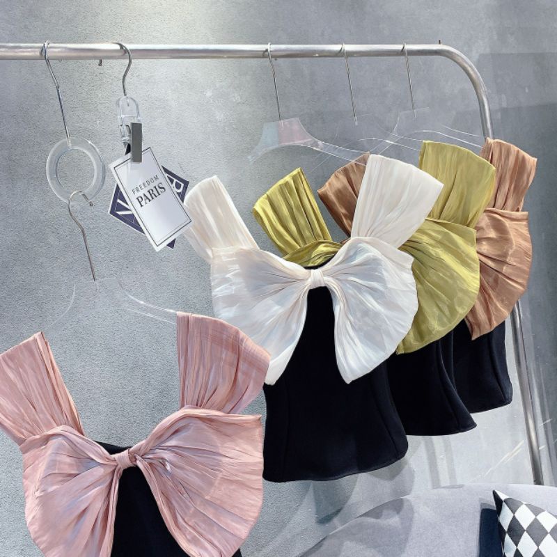 Áo nơ xinh chất tuyết mưa phom ôm đứng dáng