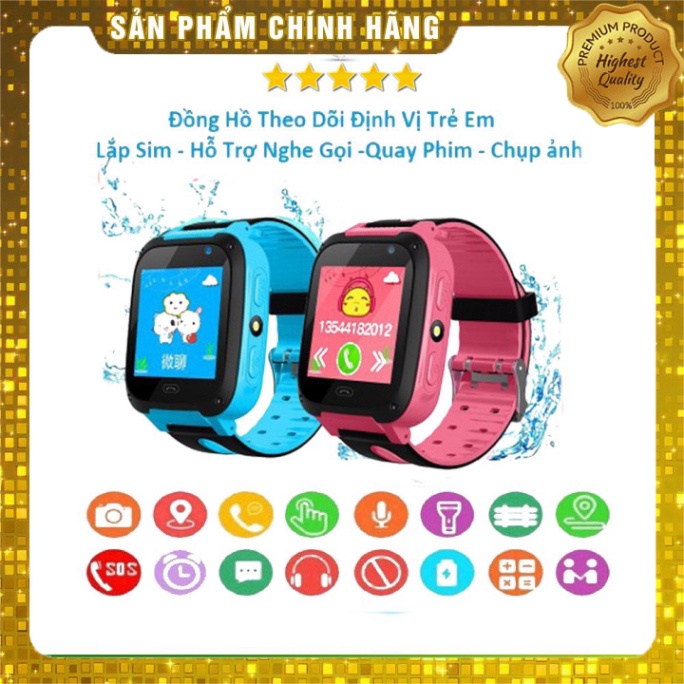 đồng hồ thời trang thông thái trẻ con - đồng hồ thời trang định SW12 xịn - Camera trước - Gắn