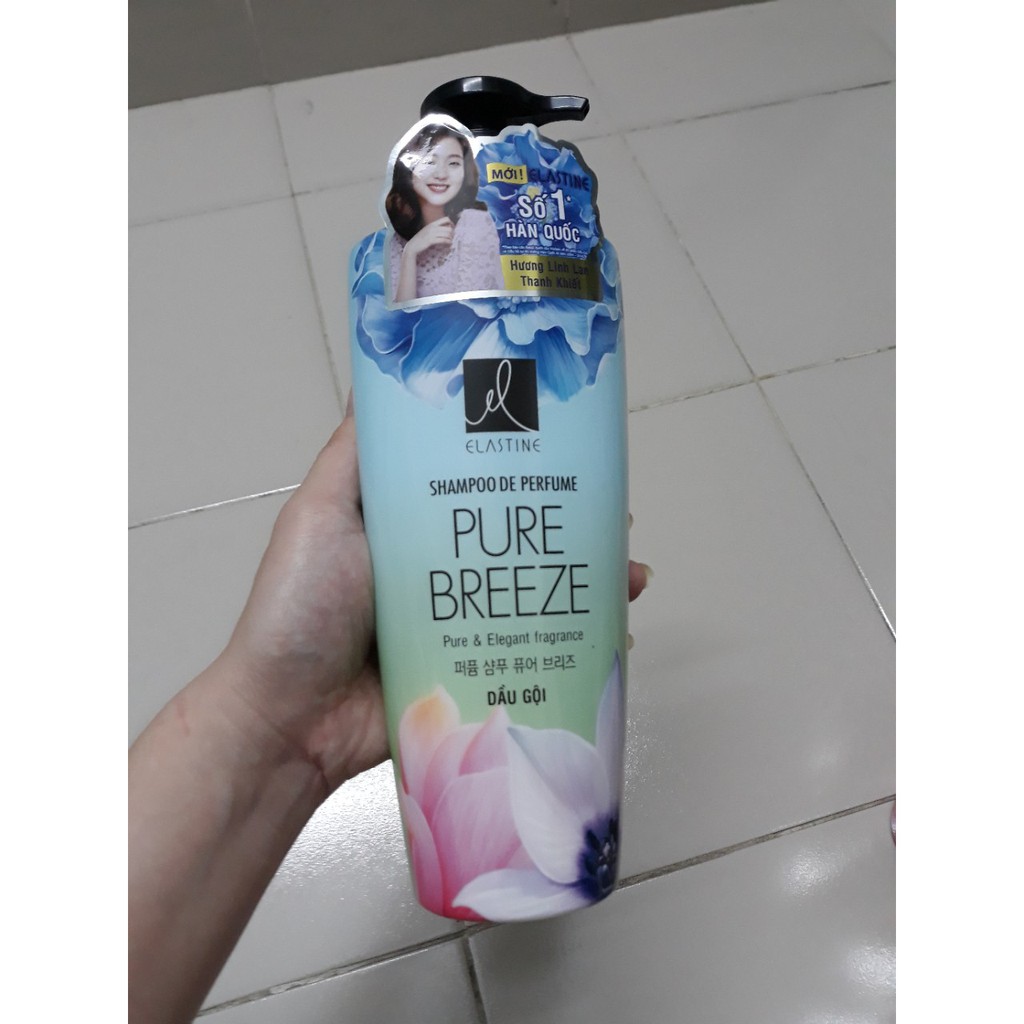 Dầu gội ELASTINE PURE BREEZE 600ml hương linh lan