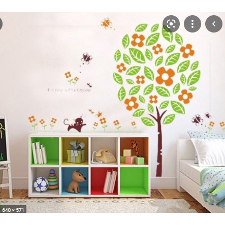 XẢ XẢ XẢ- chỉ còn 2 tấm cuối - Đề can dán tường hàn quốc hình cây size lớn 2 mảnh trang trí phòng khách, phòng ngủ