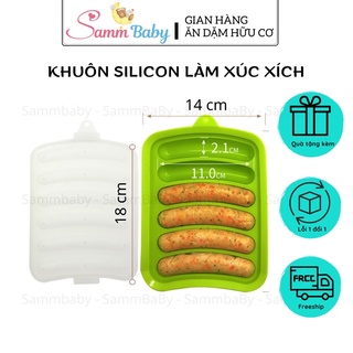 Khuôn làm xúc xích cho bé ăn dặm, khuôn xúc xích sammbaby