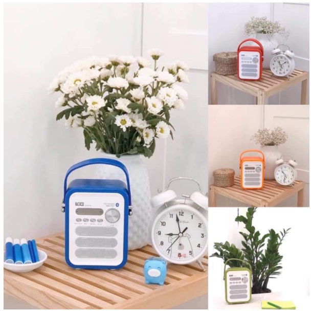 [FreeShip – Hàng chính hãng ] Loa Loci Cam nghe tiếng anh cho bé - Loa nghe mp3/ đài FM Loci P50/P90