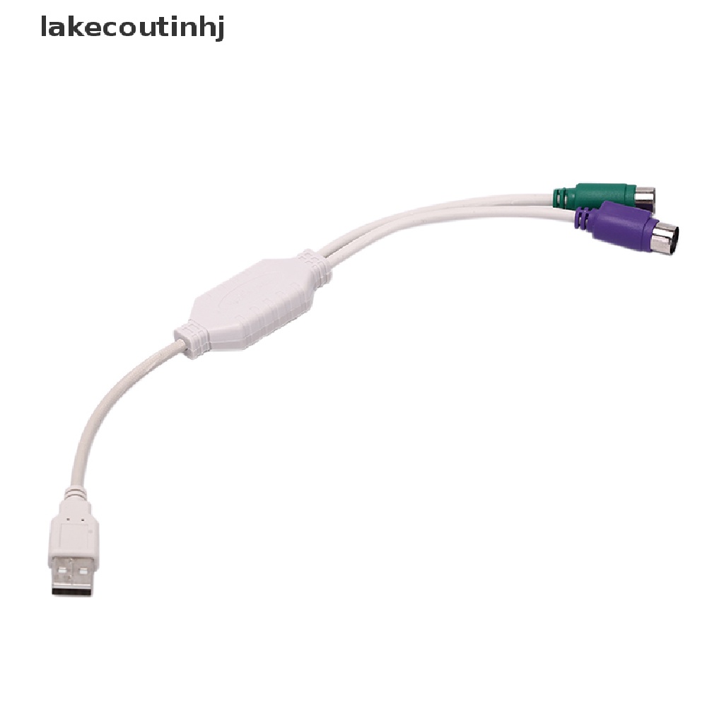 Đầu chuyển đổi cáp USB Male sang Dual PS/2 PS2 Female