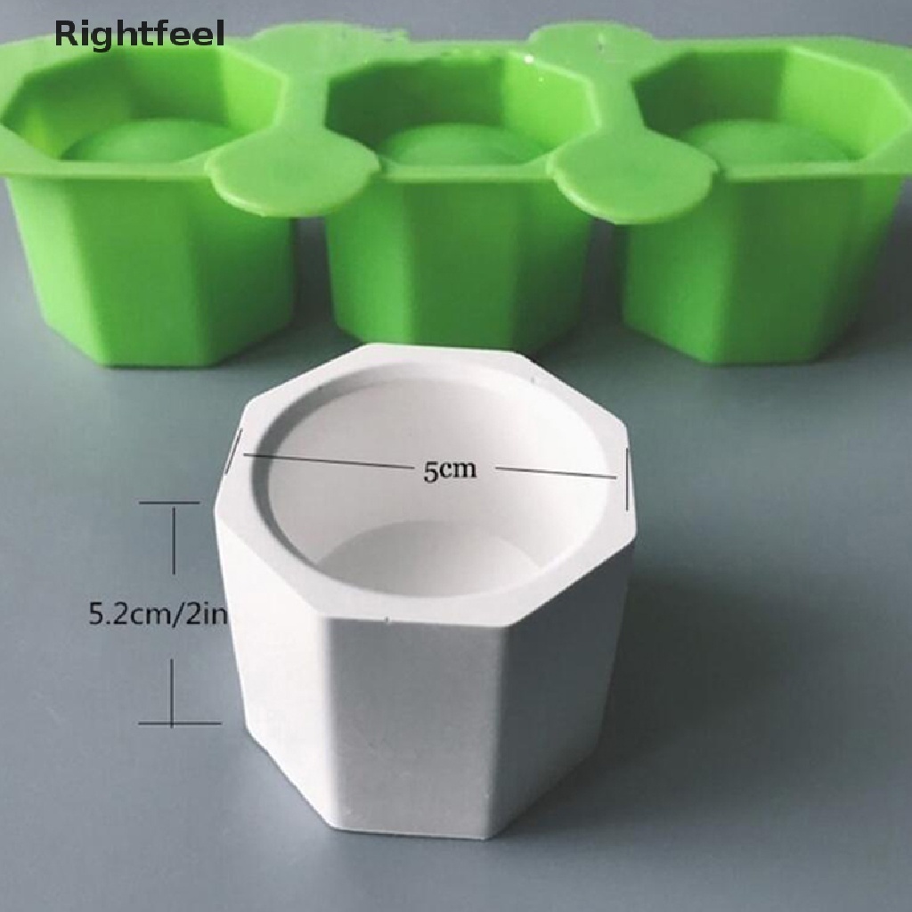 Khuôn Silicone Làm Chậu Hoa Kiểu Hình Học Tiện Dụng