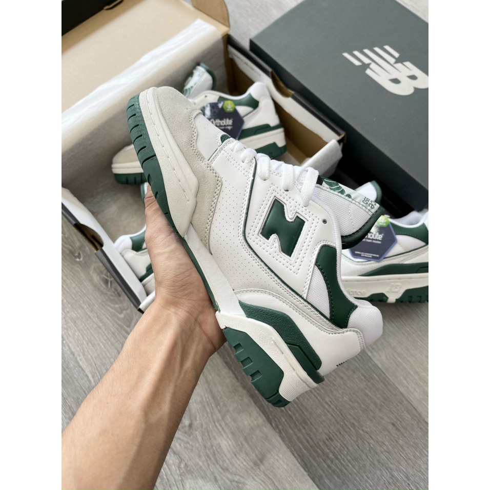 Giày 𝐧𝐞𝐰 𝐛𝐚𝐥𝐚𝐧𝐜𝐞 𝟓𝟓𝟎,NB550 Xanh Lá, Gìay Thể Thao Nam Nữ Newbalen 550 Đế Cao kem Phối Xanh Lá, Xanh Ngọc, Xanh biển