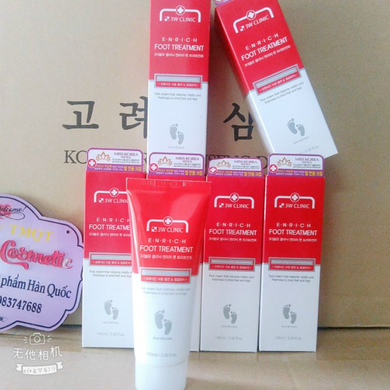 Kem dưỡng da chân 3W Clinic Hàn Quốc