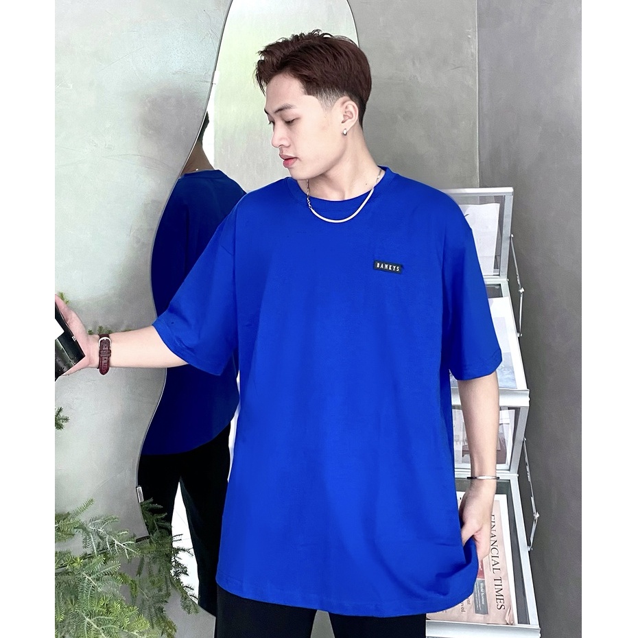 Áo phông unisex trơn basic phom rộng BANKYS tay lỡ BKBS dành cho nam nữ