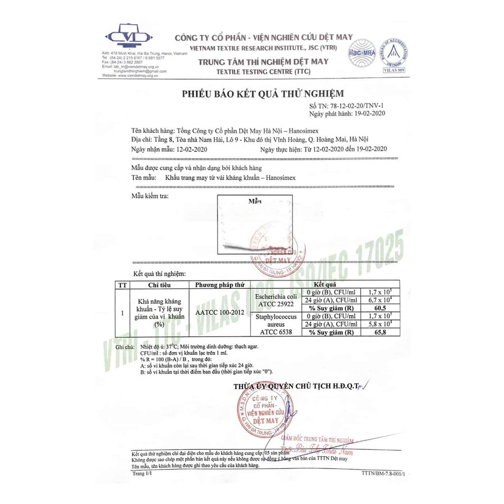 Khẩu trang vải trắng đen 100% cotton HANOSIMEX thoáng mát, khẩu trang Hàn Quốc