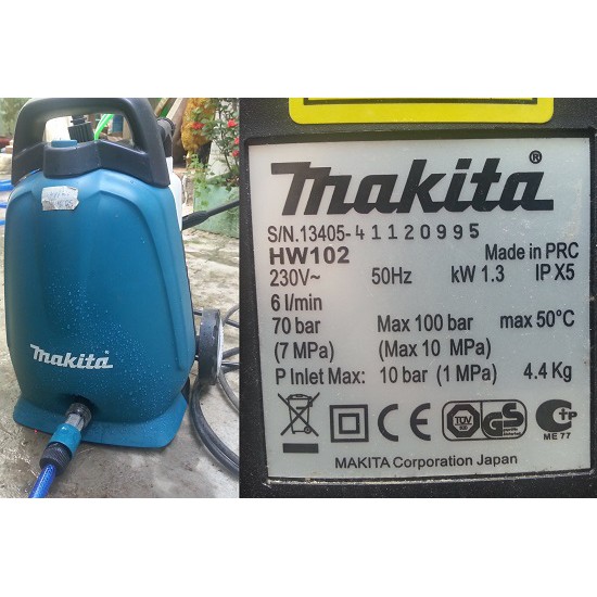 Máy phun xịt cao áp Makita HW102