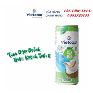 COMBO 6 LON SỮA DỪA VIETCOCO 240ML (Date mới)