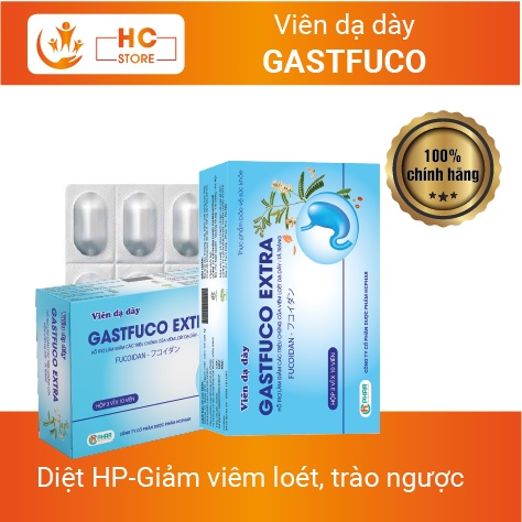 Viên dạ dày GASTFUCO → Viêm Loét Dạ Dày-Tá Tràng - Vi Khuẩn HP | Trào Ngược gây: Ho khan, Khó nuốt, Nóng Rát,