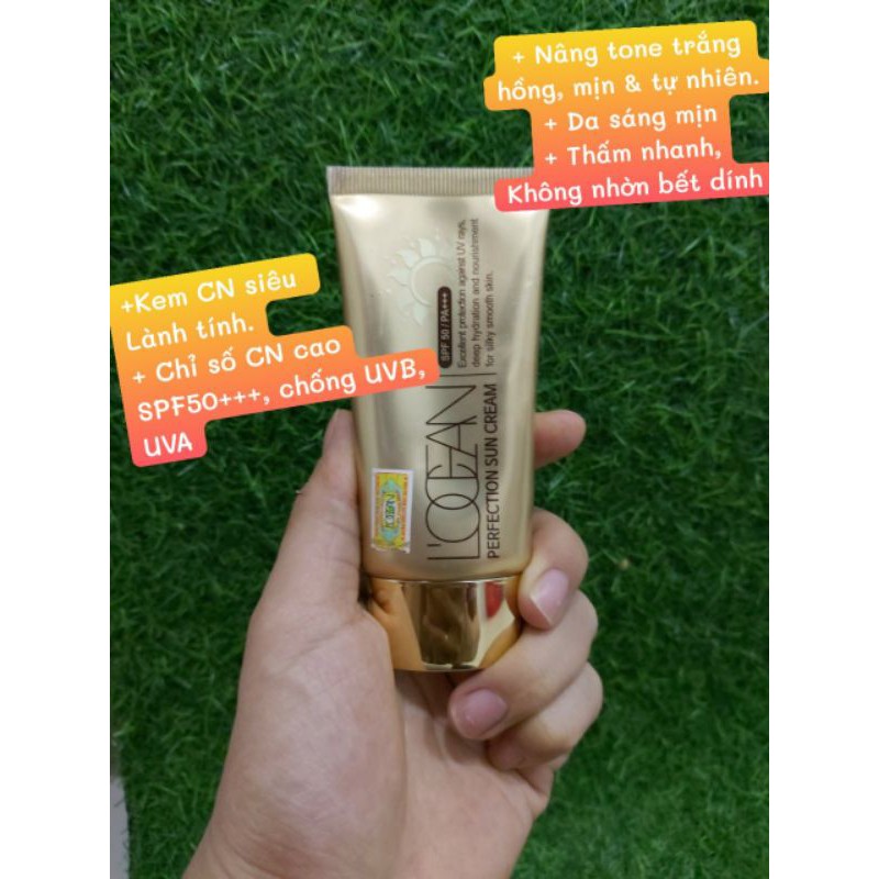 Kem lót nền chống nắng Sun Cream  SPF50+++ L’ocean | BigBuy360 - bigbuy360.vn