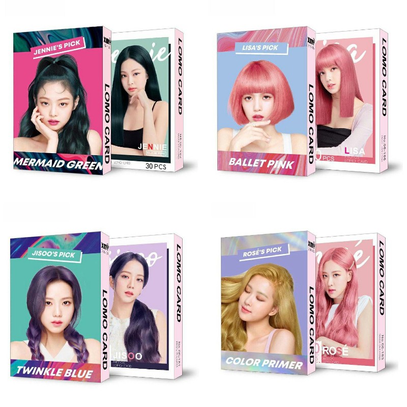 Hộp Lomo card Jennie Jisoo Lisa Rose Blackpink 30 thẻ ảnh