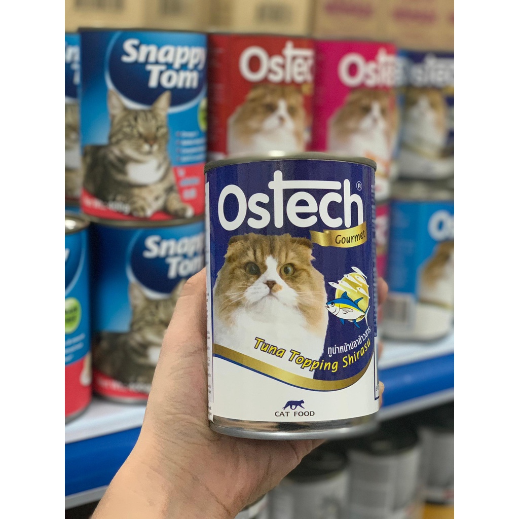 [Rẻ vô địch] [Siêu Sale] Pate Lon Cho Mèo OSTECH Cấp Nước Chống Sạn Thận 400gr