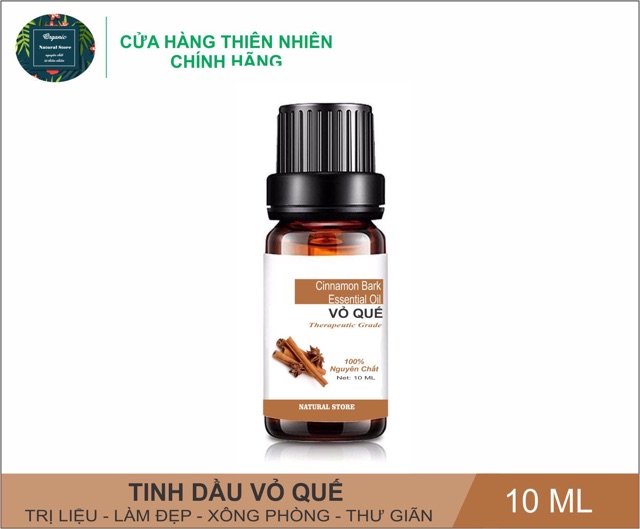 [ 10ML ] Tinh Dầu Vỏ Quế Nguyên Chất Organic - Cinnamon Bark Essential Oil