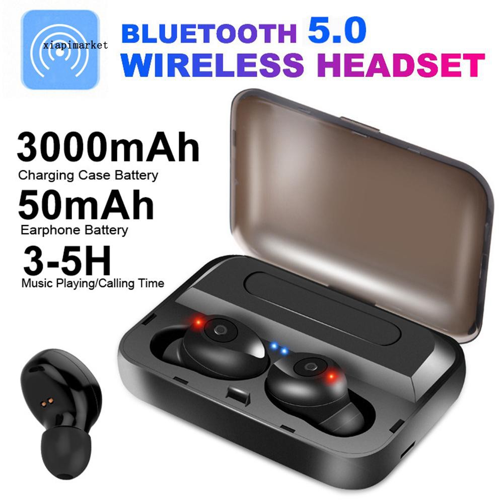 Tai Nghe Bluetooth 5.0 Không Dây Mini F9 Tws Kèm Hộp Sạc