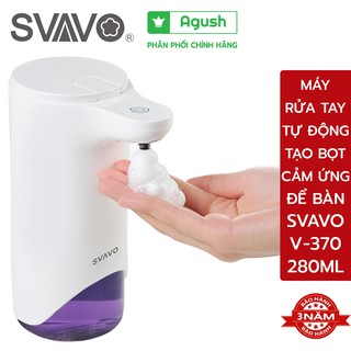 Máy lấy nước rửa tay xịt xà phòng tạo bọt tuyết cảm ứng biến tự động SVAVO V-370 dung tích 280ML 2 chế độ không cần chạm