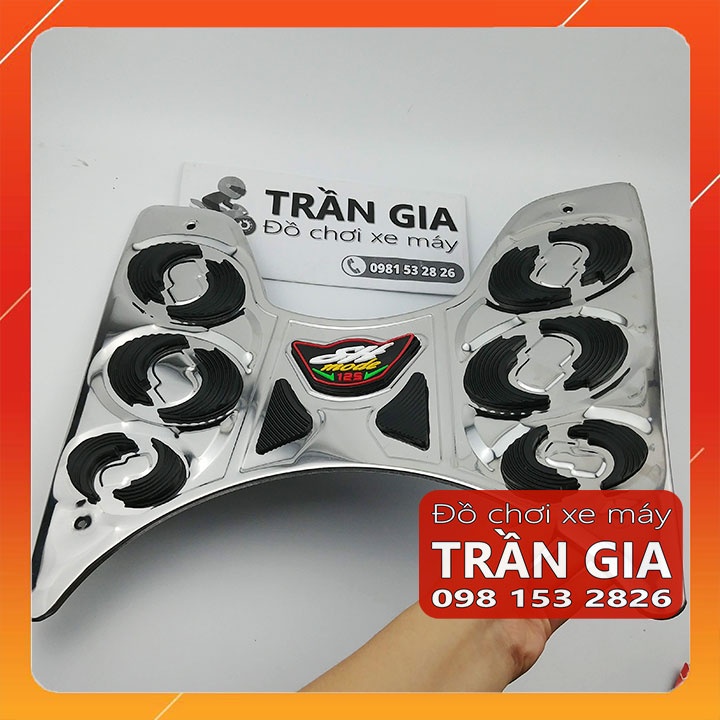 Thảm lót để chân INOX xe Sh Mode 2020-2021-2022-2023 tấm trải sàn gác chân Sh Mo sh nữ mới nhất - phụ kiện trang trí