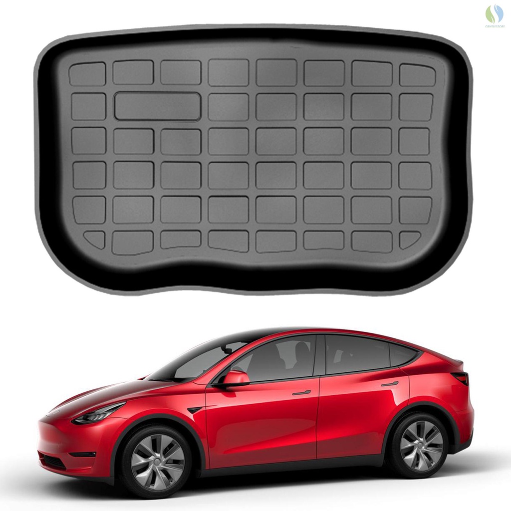 Gentl Car Rear Trunk Storage Mat Cargo Tray Trunk Waterproof All Weather Protective Pads Mat Replacement for Tesla Model Y (Rear Box Mat)