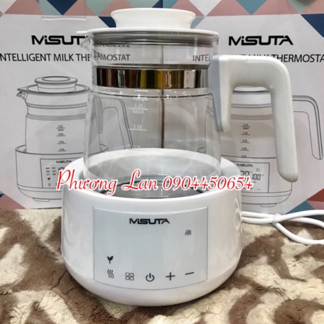 Bình đun nước pha sữa MISUTA (có sẵn)