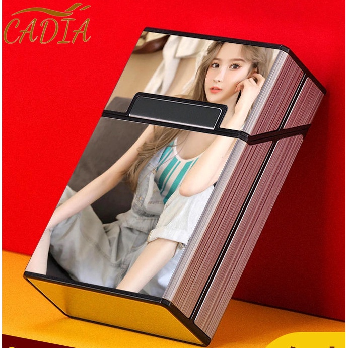 Bộ 20 Hộp Đựng Thuốc Lá Nắp Lật Bằng Hợp Kim Nhôm Chống Áp Lực Chống Thấm Nước