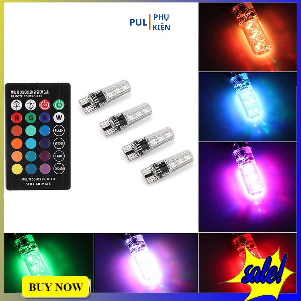 Đèn xi nhan sương mù cho xe Winner X Ex 150 Vario Wave... có remote tùy chỉnh màu led