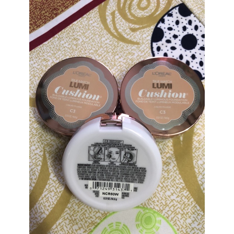 Phấn nước L'Oréal Paris True Match Lumi Cushion Foundation tone C3 Creamy Natural 14,6gr