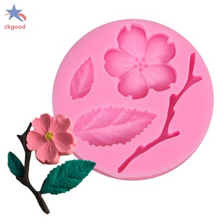 Khuôn Làm Bánh Hình Hoa Đào 3d Bằng Silicon