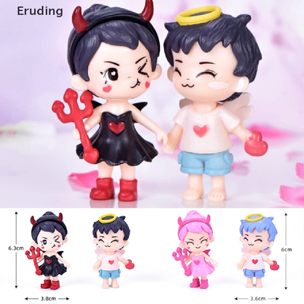 [Eruding] Tượng Cặp Đôi Mini Dễ Thương Trang Trí Sân Vườn Nhà Cửa Quà Tặng Lễ Tình Nhân
