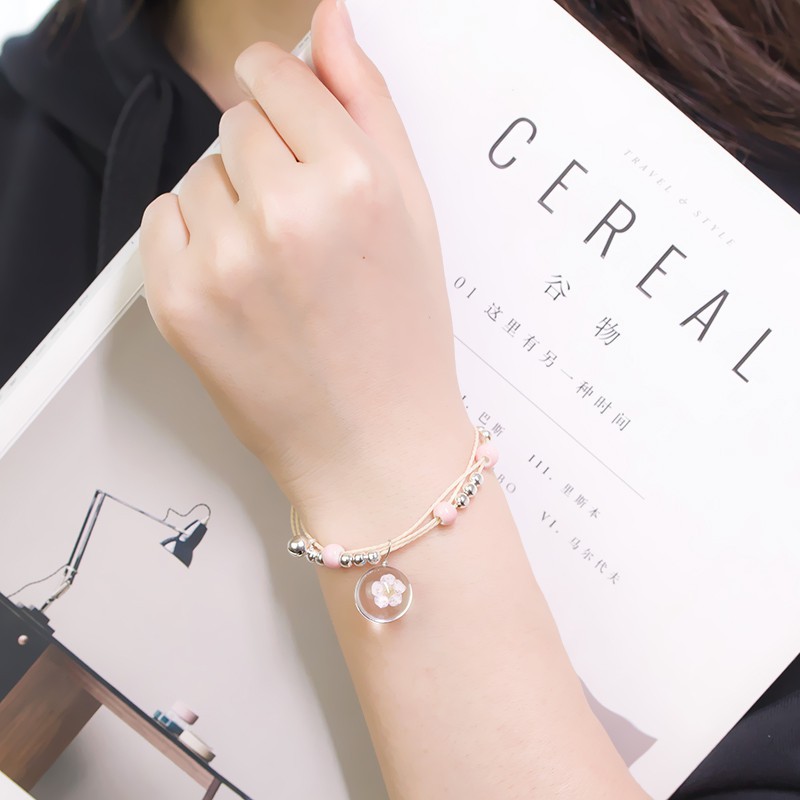 Vòng tay hoa khô tam sinh tam thế VT0003 | BigBuy360 - bigbuy360.vn