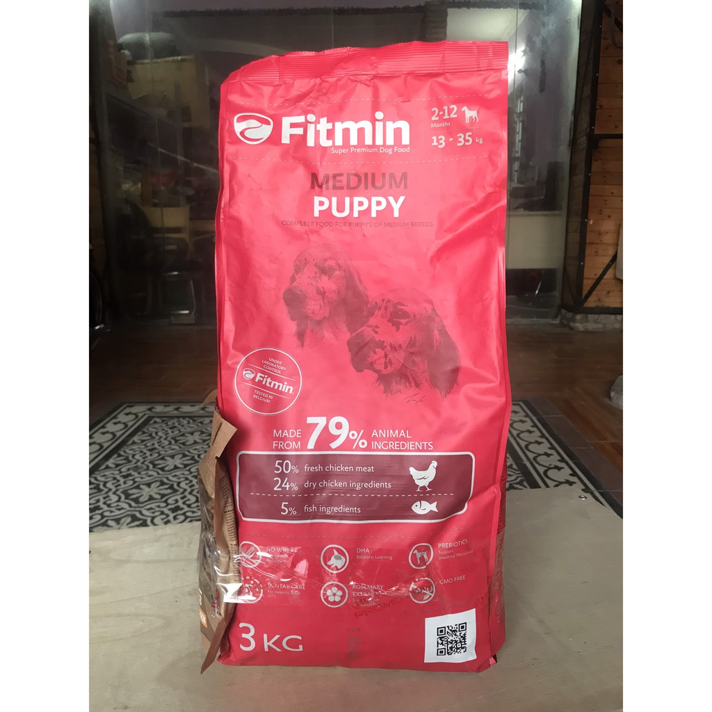 Thức Ăn Cho Chó Nhỏ Từ 2 - 12 Tháng 3KG - Fitmin Dog Medium Puppy