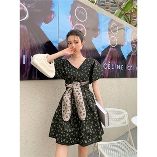 Đầm hoa phồng tiểu thư phong cách vintage Pháp (có hình thật)