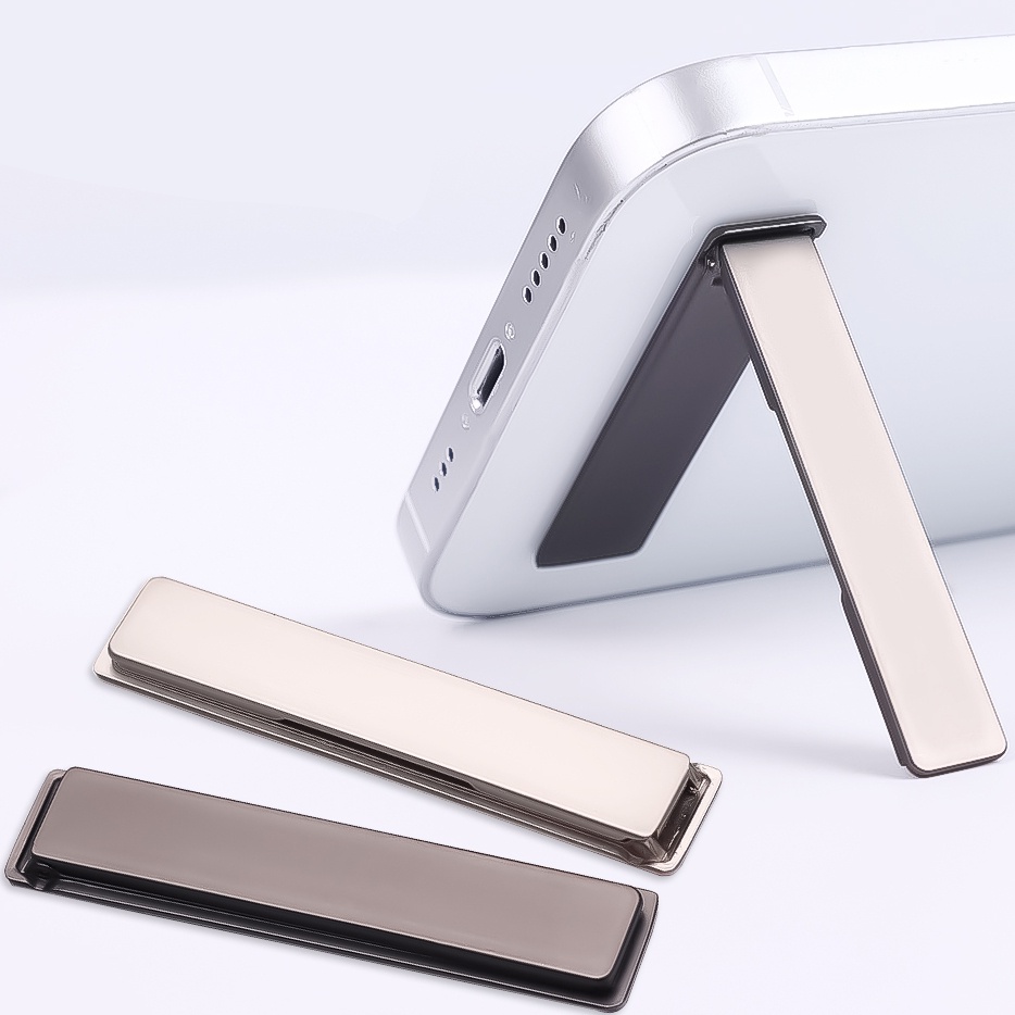 1 Giá Đỡ Điện Thoại Hình Thanh Ngang Bằng Kim Loại Có Nam Châm Vô Hình Tùy Chỉnh Thông Dụng