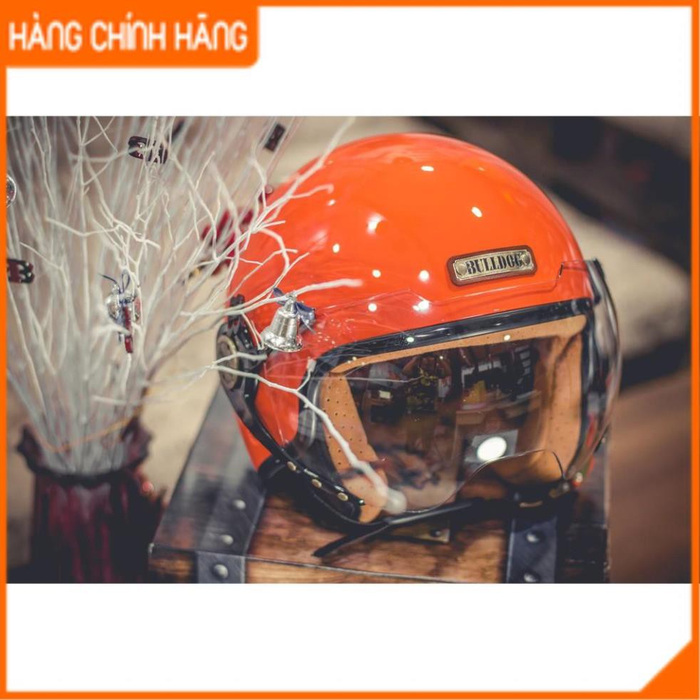 MŨ BẢO HIỂM 3/4 BULLDOG POM [TẶNG KÈM KHÓA SỐ ĐA NĂNG]_Phuotarmor
