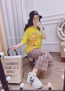 Set bộ mèo quần kẻ BBR