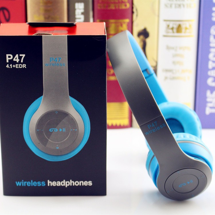 Tai nghe bluetooth P47 có khe cắm thẻ nhớ - Bảo hành 3 tháng