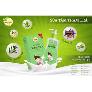 Sữa tắm tràm trà trị rôm sẩy cho bé Greenbon 200ml