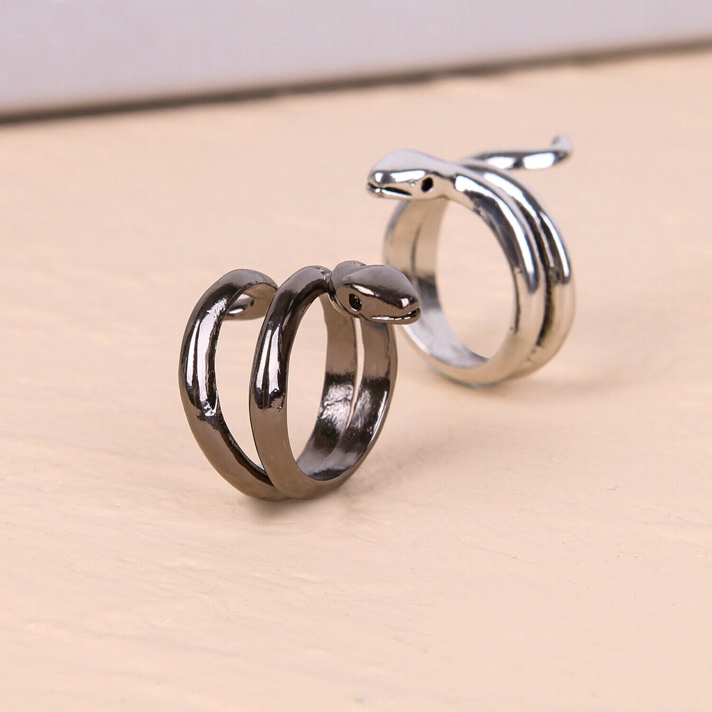 Nhẫn hình rắn phong cách retro cá tính