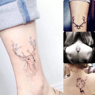 Hình Xăm Dán Tạm Thời Chống Nước Lâu Trôi Họa Tiết Cặp Đôi Hươu Dễ Thương Hình xăm dán 15 ngày Hình xăm dán tạm thời Hình xăm dán lưng Hình xăm dán chữ Hình xăm dán kín lưng Hình xăm dán ngực