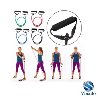 Bộ 5 dây đàn hồi tập gym đa năng siêu cấp tiện dụng