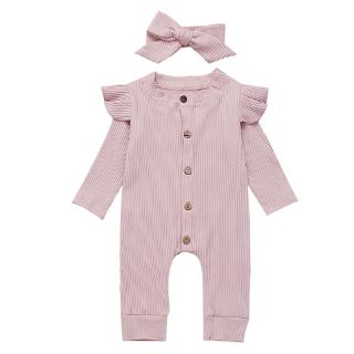 Set Áo Liền Quần + Băng Đô Cho Bé